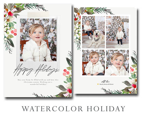 Watercolor Holiday - Christmas Card | Watercolor_Holiday.jpg