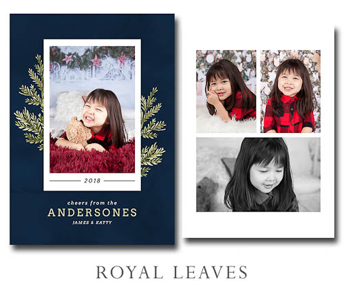 Royal Leaves - Christmas Card